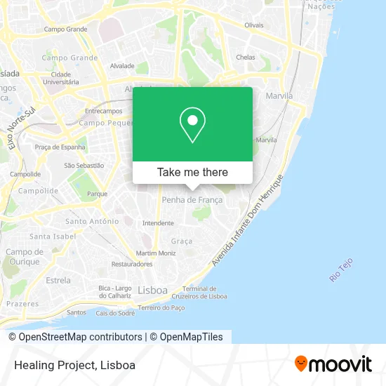 Healing Project map