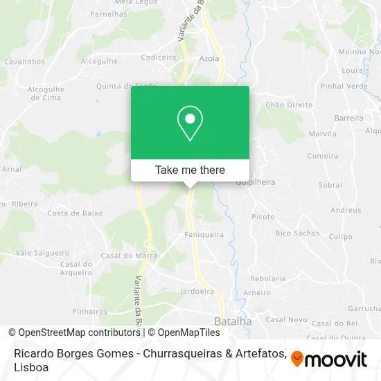Ricardo Borges Gomes - Churrasqueiras & Artefatos mapa