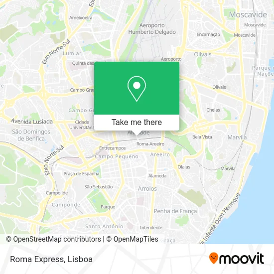 Roma Express mapa