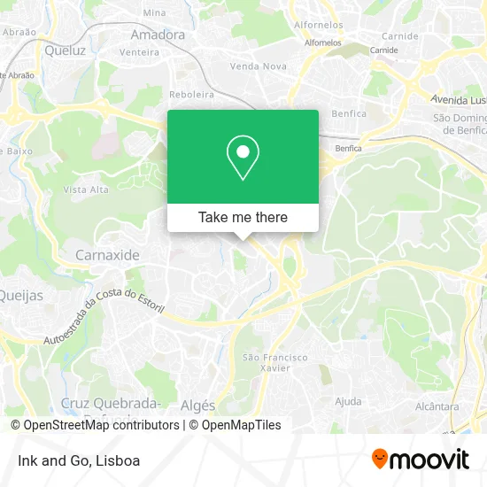 Ink and Go map