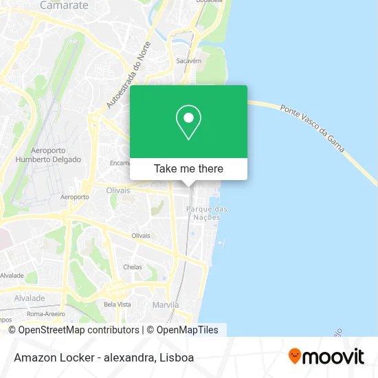 Amazon Locker - alexandra map