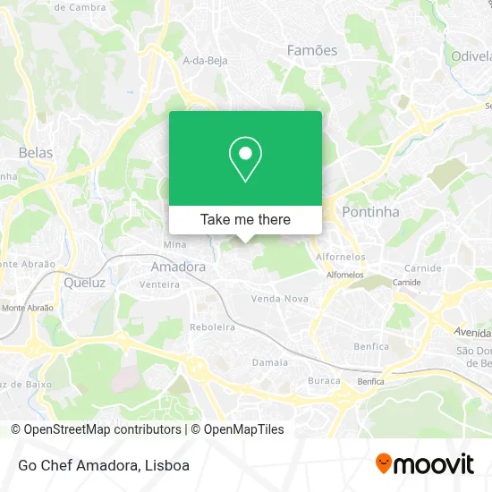 Go Chef Amadora map