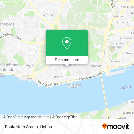 Paula Neto Studio map