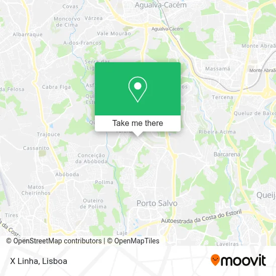 X Linha map