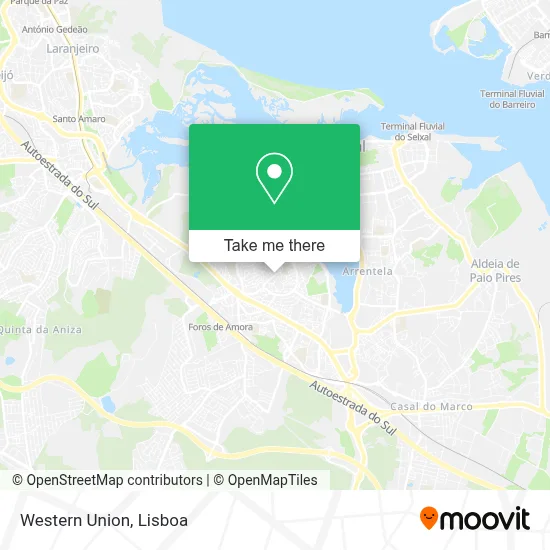 Western Union map