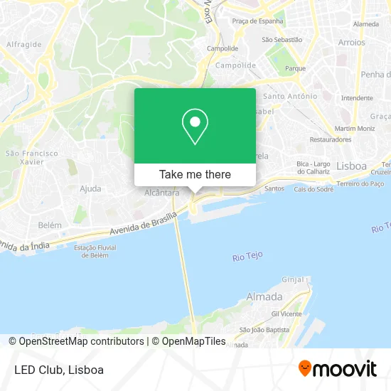 LED Club map