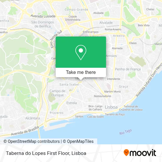 Taberna do Lopes First Floor map