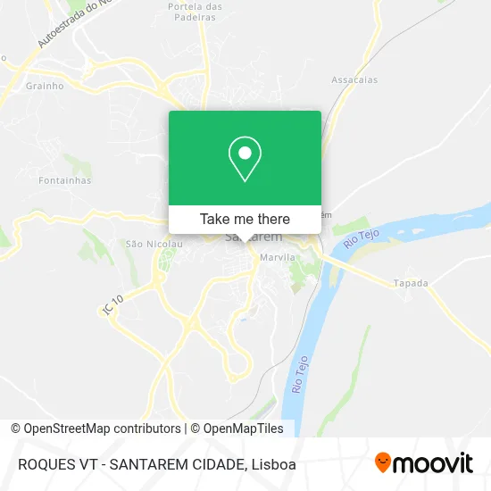 ROQUES VT - SANTAREM CIDADE map