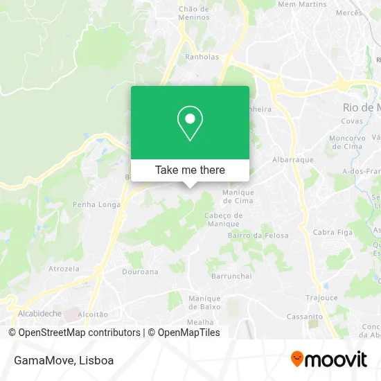 GamaMove map