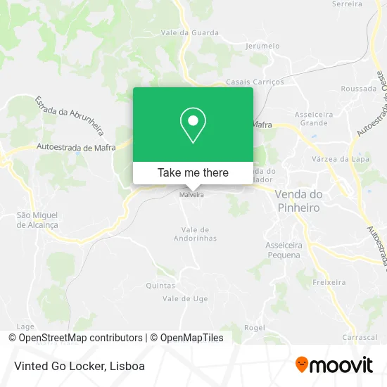 Vinted Go Locker map
