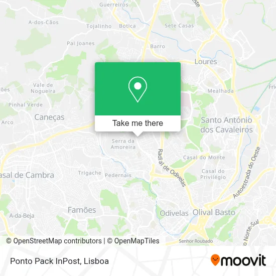 Ponto Pack InPost map