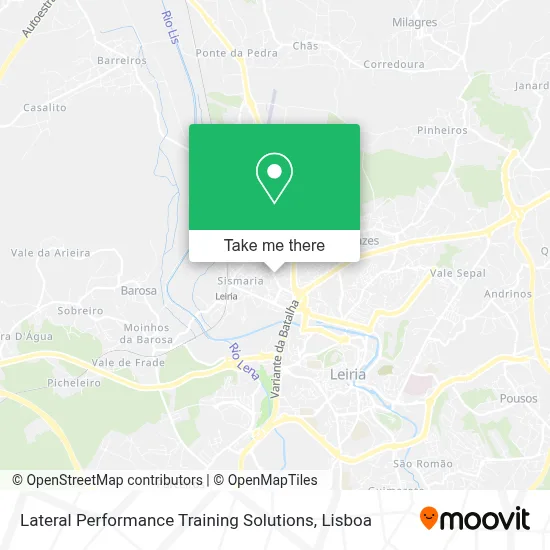 Lateral Performance Training Solutions map