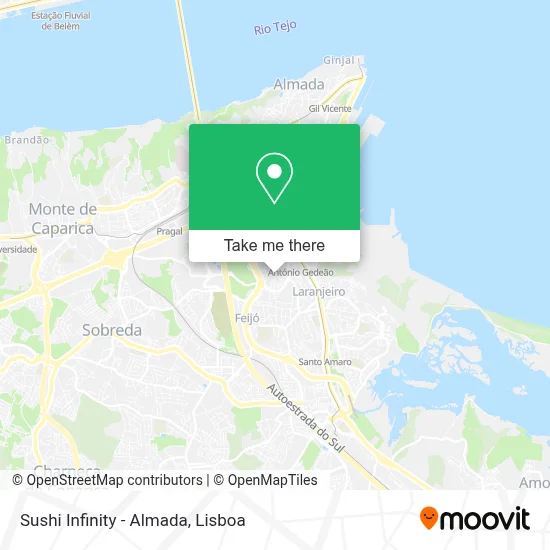Sushi Infinity - Almada map