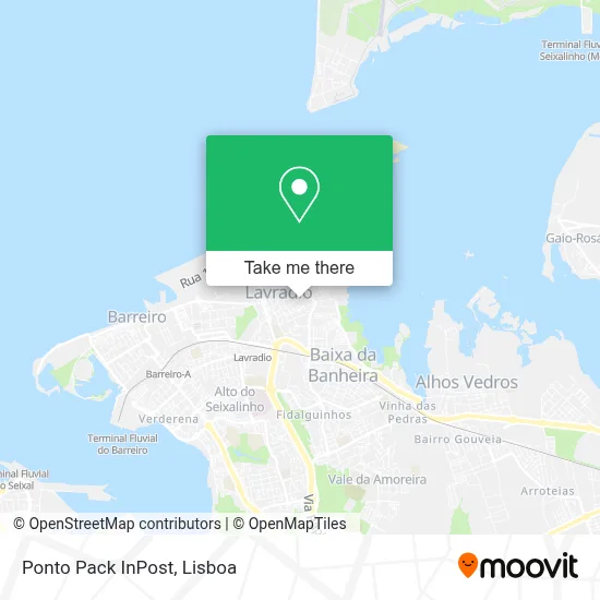 Ponto Pack InPost map