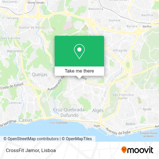 CrossFit Jamor map