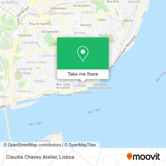 Claudia Chaves Atelier map