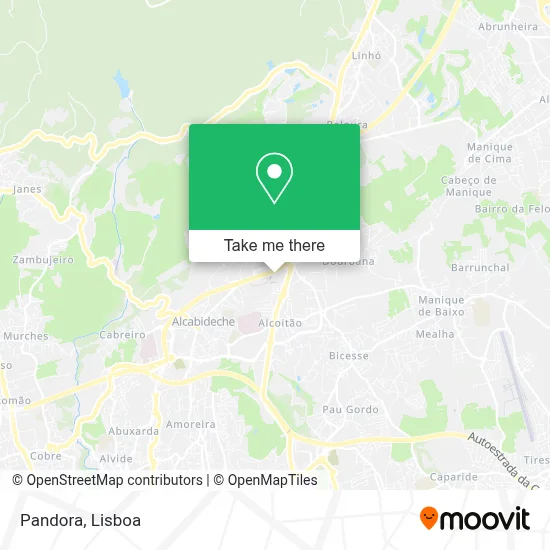 Pandora map