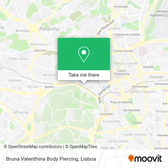Bruna Valenthina Body Piercing map