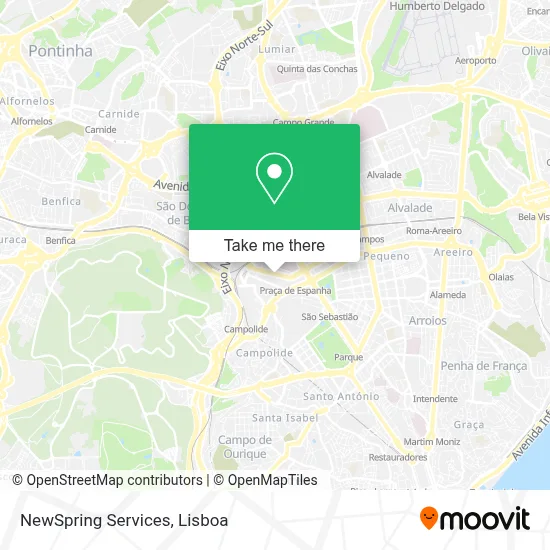 NewSpring Services map