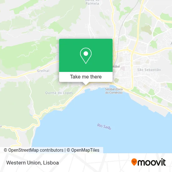 Western Union map