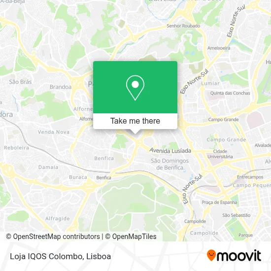 Loja IQOS Colombo map