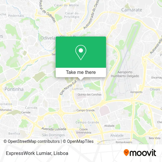 ExpressWork Lumiar map