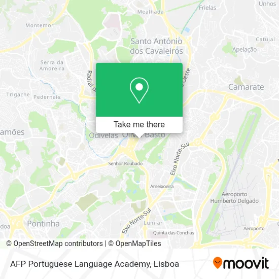 AFP Portuguese Language Academy map
