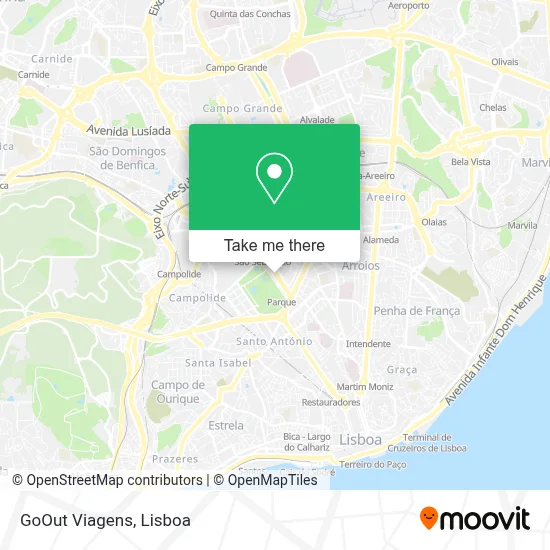 GoOut Viagens map