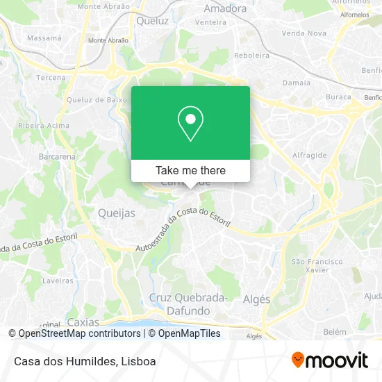Casa dos Humildes map