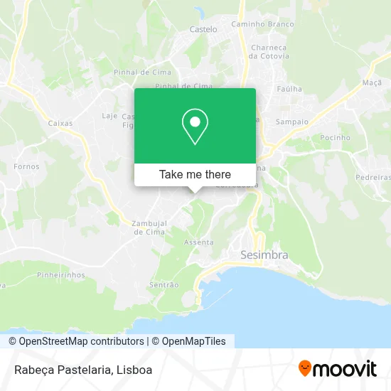 Rabeça Pastelaria map