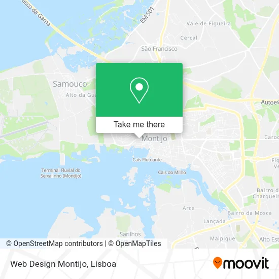 Web Design Montijo map