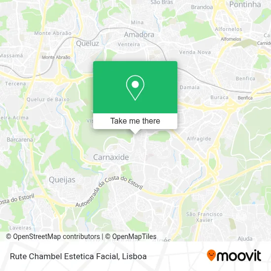 Rute Chambel Estetica Facial mapa