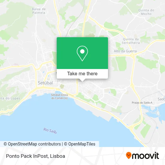 Ponto Pack InPost map