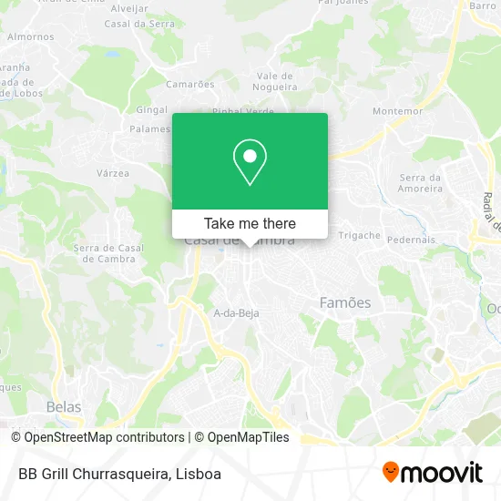 BB Grill Churrasqueira map