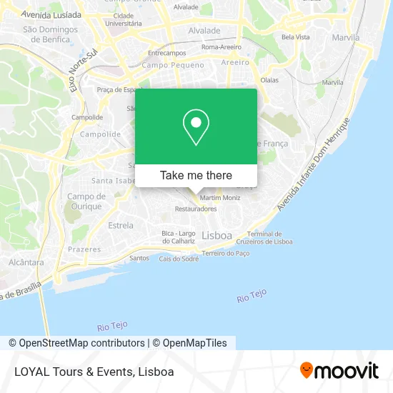 LOYAL Tours & Events map