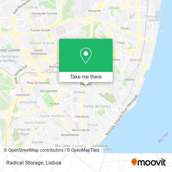 Radical Storage map