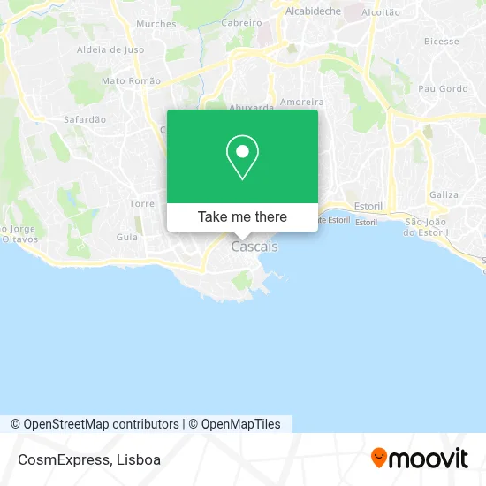 CosmExpress map
