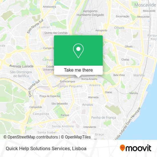 Quick Help Solutions Services map