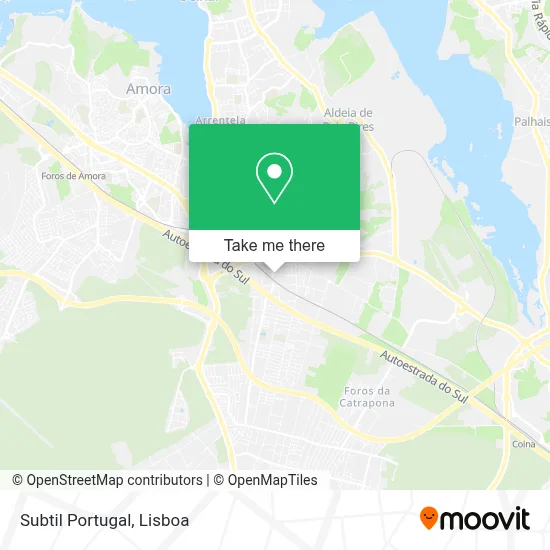 Subtil Portugal map
