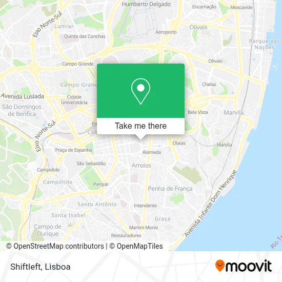 Shiftleft map