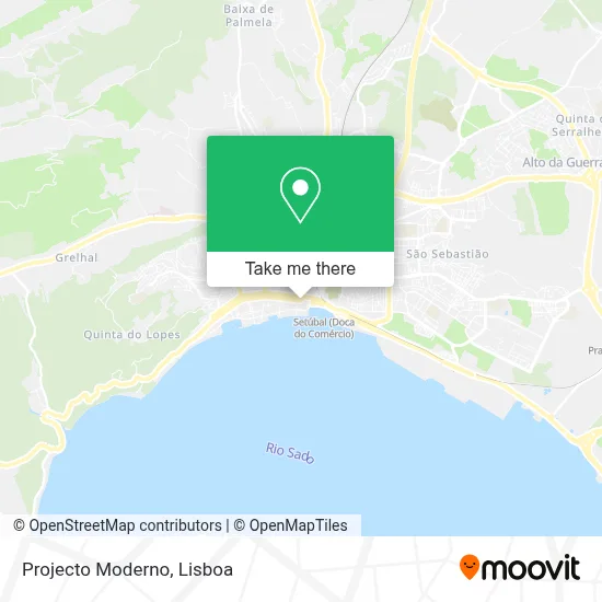 Projecto Moderno map