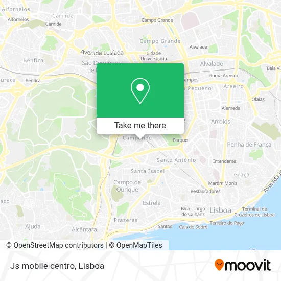 Js mobile centro map