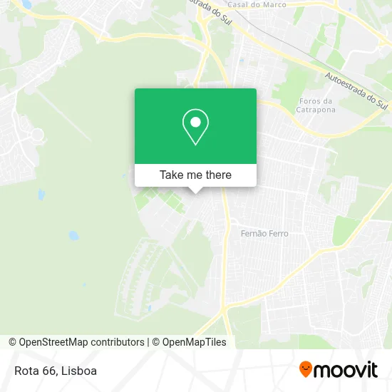 Rota 66 mapa