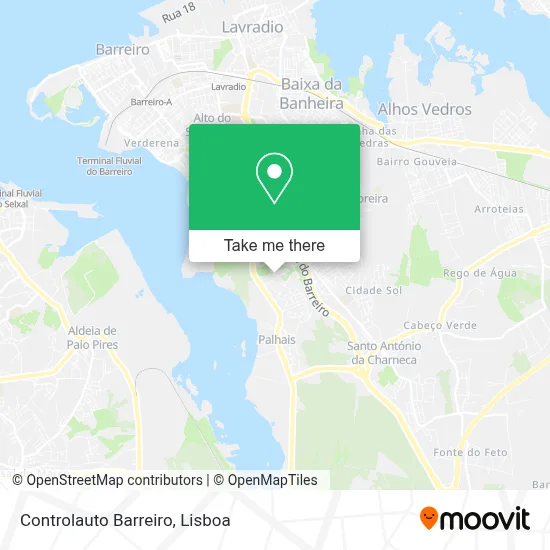 Controlauto Barreiro map