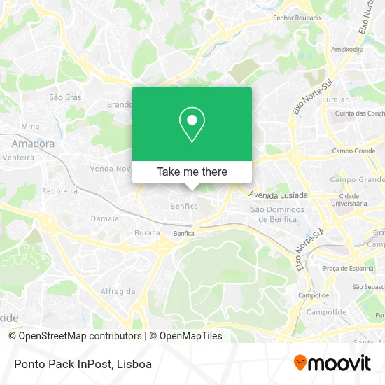 Ponto Pack InPost map