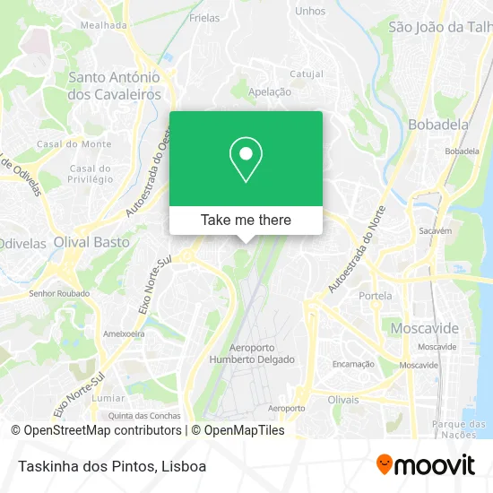 Taskinha dos Pintos map