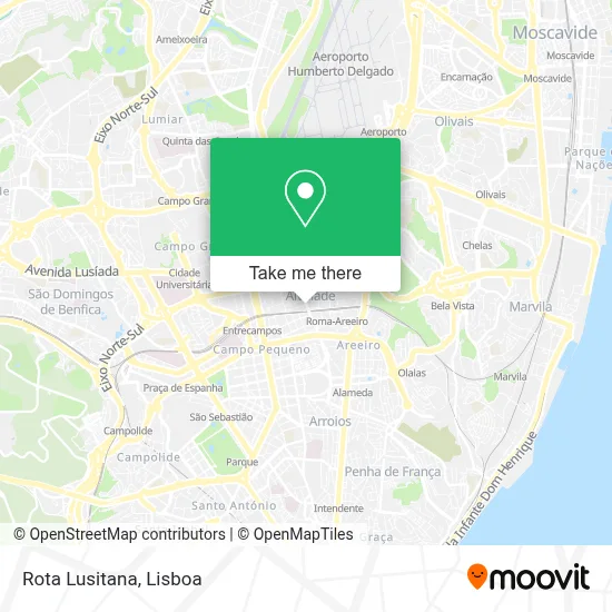 Rota Lusitana map
