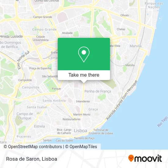 Rosa de Saron mapa