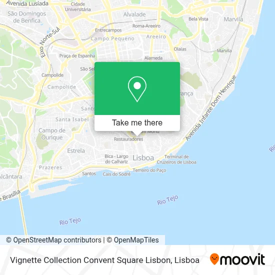 Vignette Collection Convent Square Lisbon map