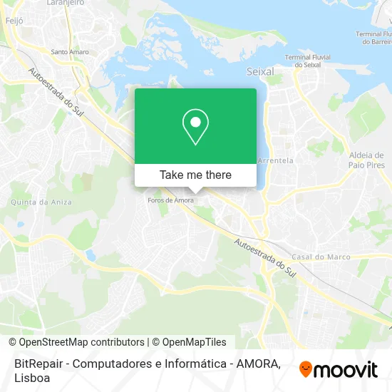 BitRepair - Computadores e Informática - AMORA map